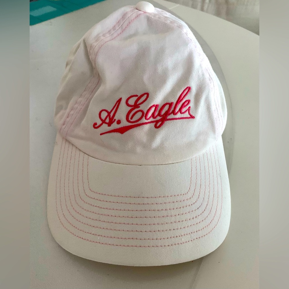 American Eagle Pink & White Baseball Hat
